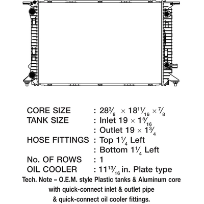 Radiator by CSF - 3518 pa6