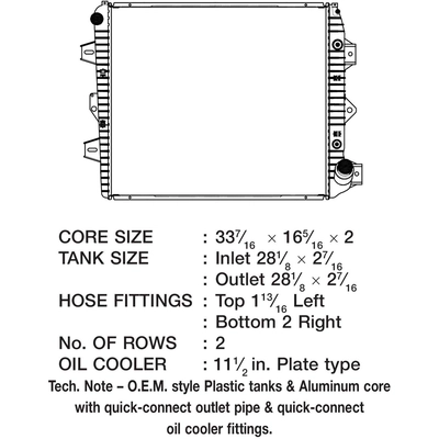 Radiator by CSF - 3584 pa2