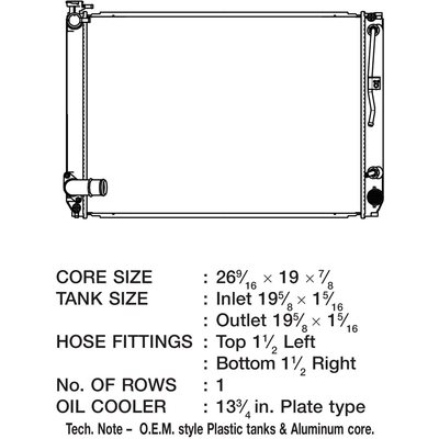 Radiator by CSF - 3636 pa2