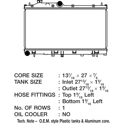 Radiator by CSF - 3696 pa1