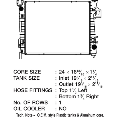 Radiator by CSF - 3715 pa5