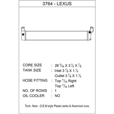 Radiateur by CSF - 3764 pa1