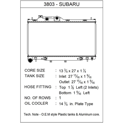 CSF - 3803 - Radiator pa1