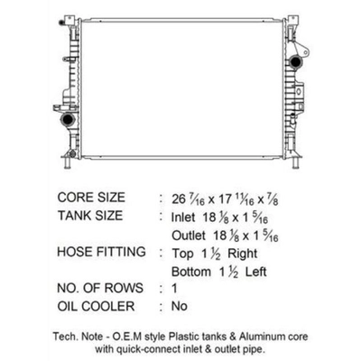 CSF - 3812 - Engine Coolant Radiateur pa2