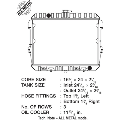 CSF - 808 - Engine Coolant Radiator pa2