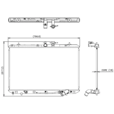 Radiator by DENSO - 221-3148 pa3