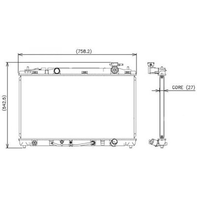 Radiator by DENSO - 221-3154 pa2