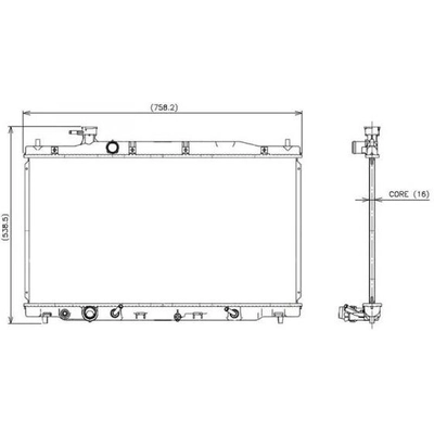 Radiator by DENSO - 221-3248 pa2
