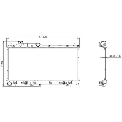 Radiator by DENSO - 221-3605 pa2