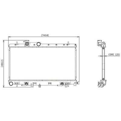 Radiator by DENSO - 221-3606 pa3
