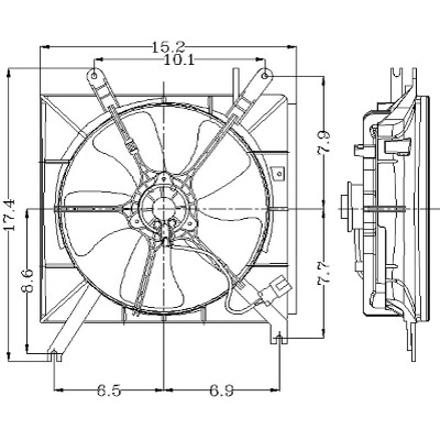 Radiator Fan Assembly by GLOBAL PARTS DISTRIBUTORS - 2811245 pa1