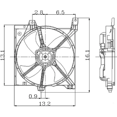 Radiator Fan Assembly by GLOBAL PARTS DISTRIBUTORS - 2811254 pa1