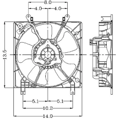 Radiator Fan Assembly by GLOBAL PARTS DISTRIBUTORS - 2811272 pa1