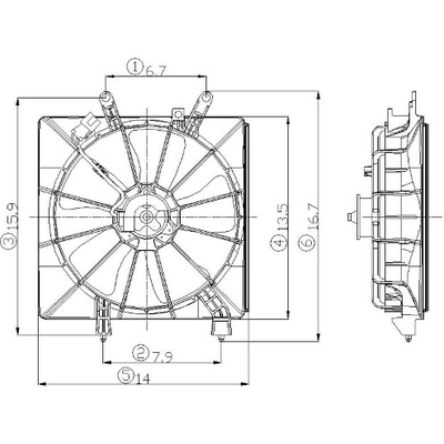 Radiator Fan Assembly by GLOBAL PARTS DISTRIBUTORS - 2811277 pa1