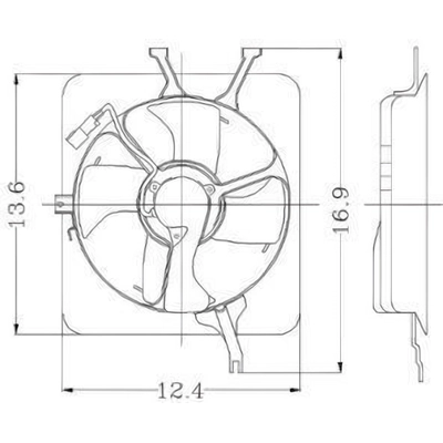 Radiator Fan Assembly by GLOBAL PARTS DISTRIBUTORS - 2811363 pa2