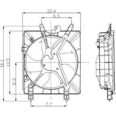 assemblage de ventilateur de radiateur de GLOBAL PARTS DISTRIBUTORS - 2811379 pa2