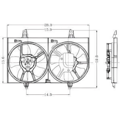 Radiator Fan Assembly by GLOBAL PARTS DISTRIBUTORS - 2811462 pa3