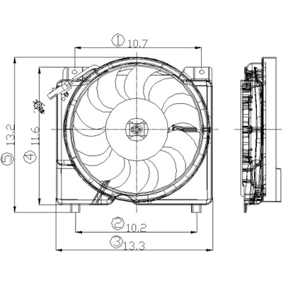 assemblage de ventilateur de radiateur par GLOBAL PARTS DISTRIBUTORS - 2811513 pa1