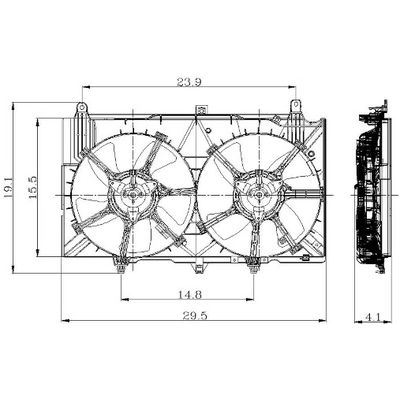 Radiator Fan Assembly by GLOBAL PARTS DISTRIBUTORS - 2811556 pa1