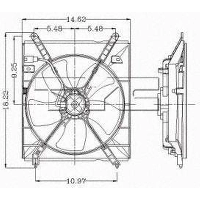Radiator Fan Assembly by TYC - 600110 pa1