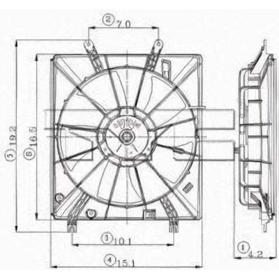 assemblage de ventilateur de radiateur by TYC - 600800 pa8