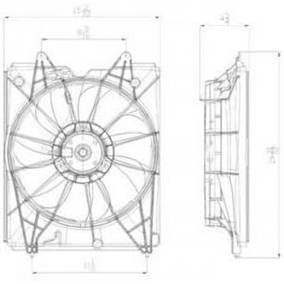 Radiator Fan Assembly by TYC - 601360 pa3