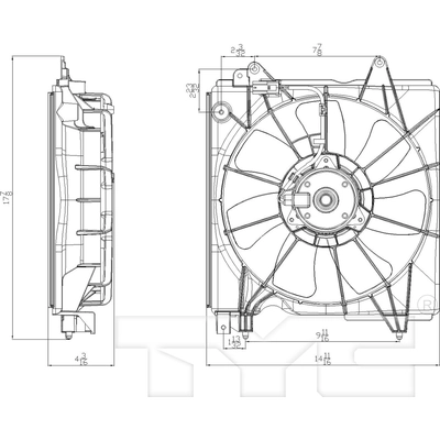 Radiator Fan Assembly by TYC - 601410 pa2