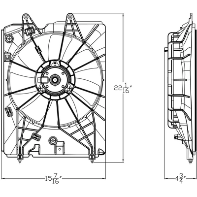 Radiator Fan Assembly by TYC - 611530 pa15