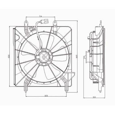 Radiator Fan Motor Assembly - AC3117100 pa1