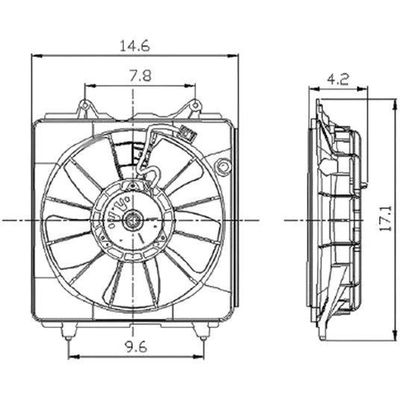 Ensemble de moteur de ventilateur de radiateur - HO3117100 pa2