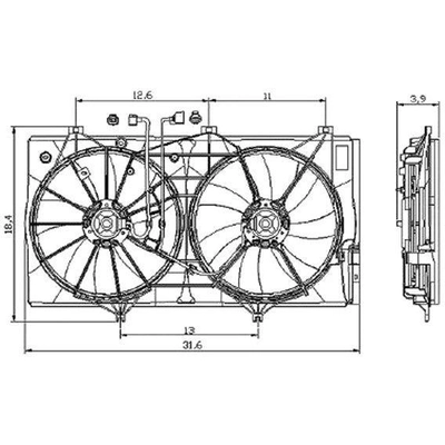 Radiator Fan Motor Assembly - TO3117101 pa2