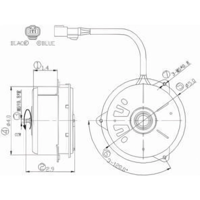 Radiator Fan Motor by TYC - 631130 pa1