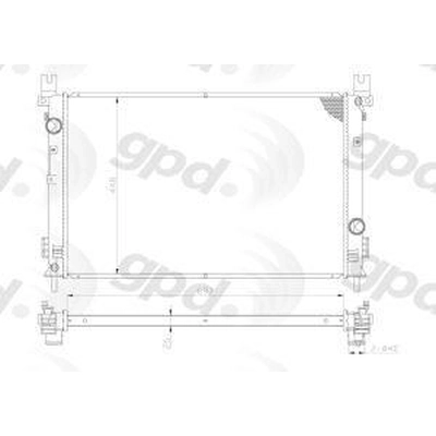 Radiator by GLOBAL PARTS DISTRIBUTORS - 13025C pa1