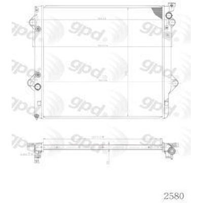 Radiator by GLOBAL PARTS DISTRIBUTORS - 2580C pa1