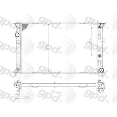 Radiateur by GLOBAL PARTS DISTRIBUTORS - 2856C pa1