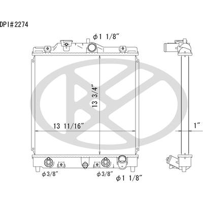 KOYORAD - A2274 - Radiator pa1