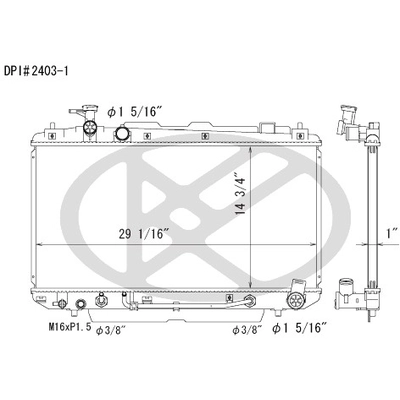 Radiator by KOYORAD - A2403-1 pa1