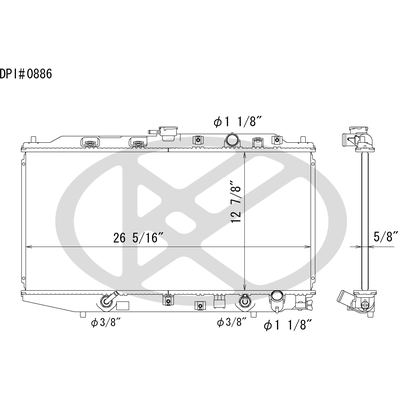 Radiator by KOYORAD - C0886 pa1