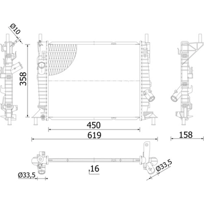 Radiator by MAHLE ORIGINAL - CR1052-000S pa1
