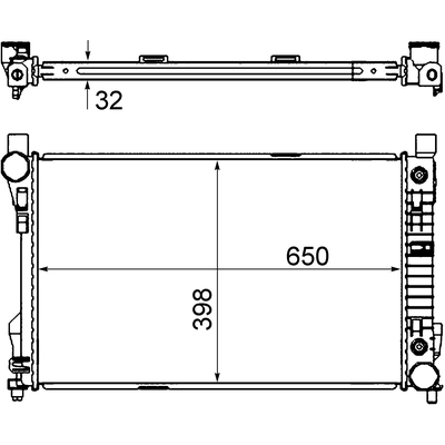 Radiator by MAHLE ORIGINAL - CR1478-000S pa1