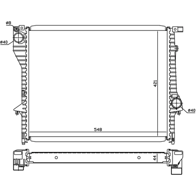 Radiator by NISSENS - 60638 pa1