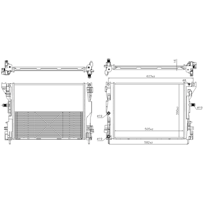 NISSENS - 606746 - Radiator pa1