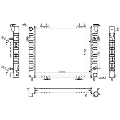 NISSENS - 609901 - Radiator pa1