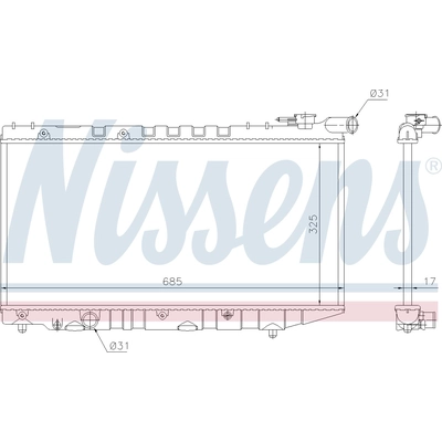 Radiator by NISSENS - 64835 pa1