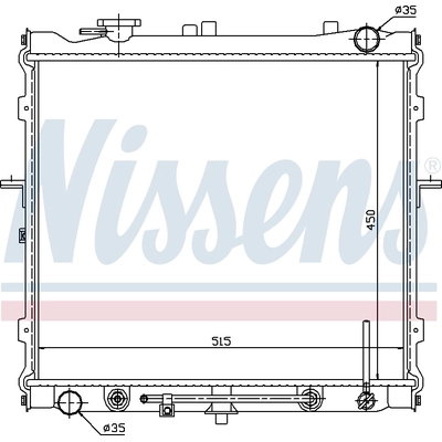 Radiator by NISSENS - 66643 pa1