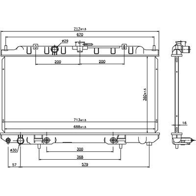 NISSENS - 69460 - Radiator pa1