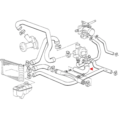 URO - 11531718982 - Coolant Hose pa2