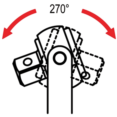 GENIUS - 381803P - 3/8″ Dr. 72 Teeth Rotor Ratchet 250mmL (Pack of 10) pa2