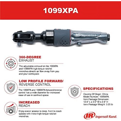 Ratchet Wrench by INGERSOLL RAND - 1099XPA pa4