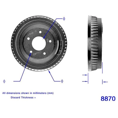 BENDIX GLOBAL - PDR0199 - Brake Drum pa2